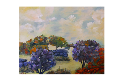 Purple trees - 50x40