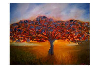Red tree - 50x40